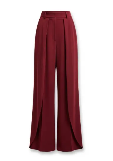 Kadın Yüksek Bel Wide Leg Pantolon